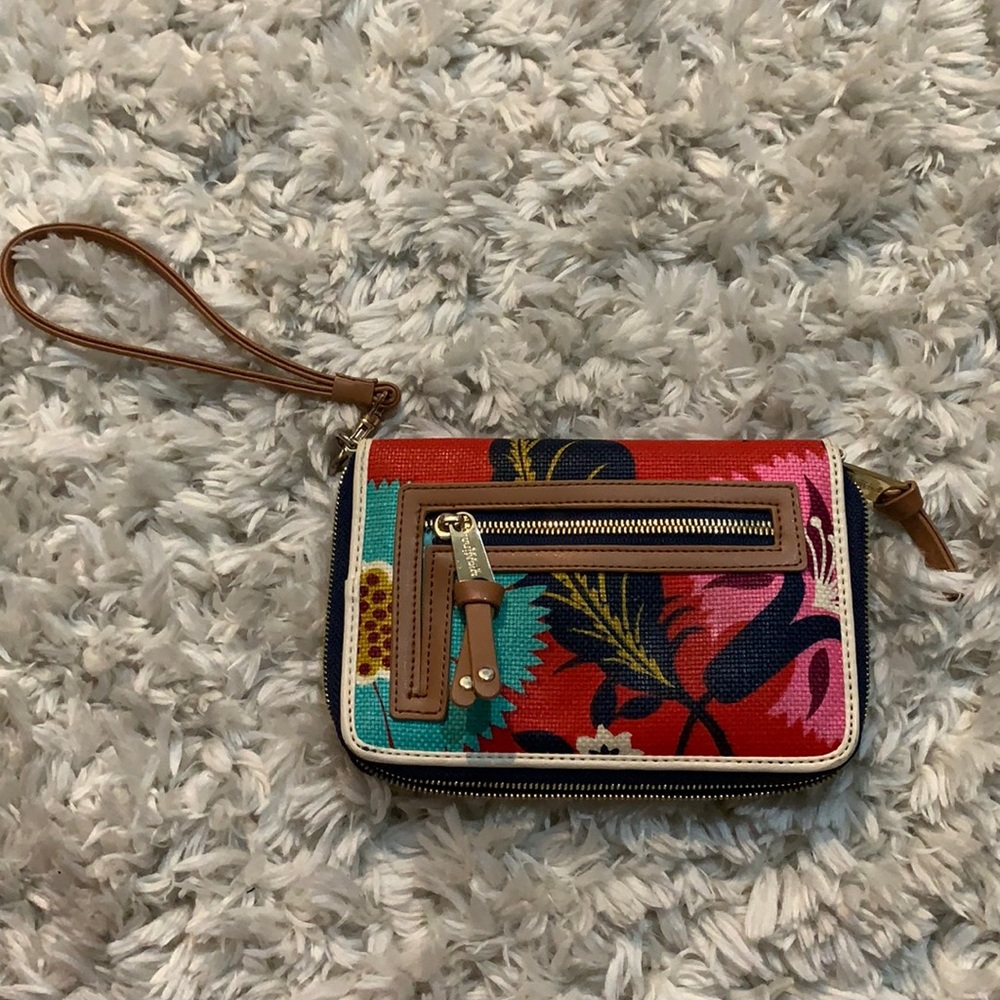 Spartina 446 Phone Wallet Bright Floral Print